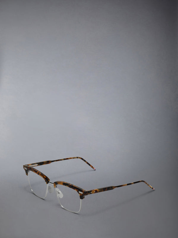 ACETATE AND TITANIUM RECTANGULAR EYEGLASSES - image 2