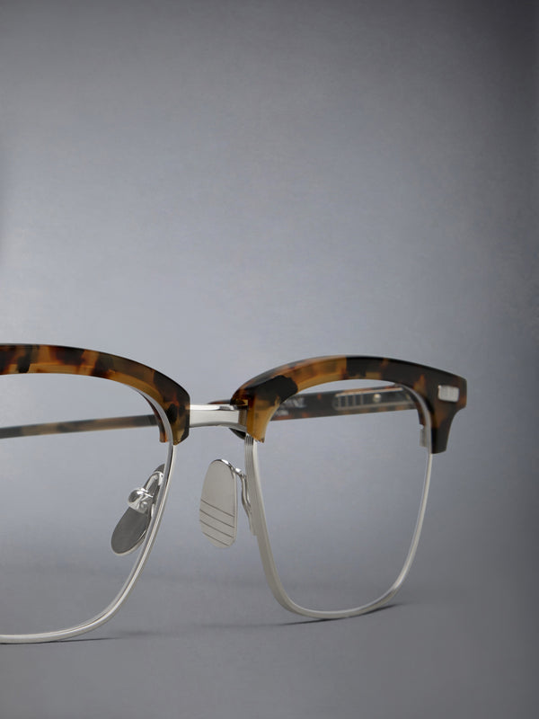 ACETATE AND TITANIUM RECTANGULAR EYEGLASSES - image 3