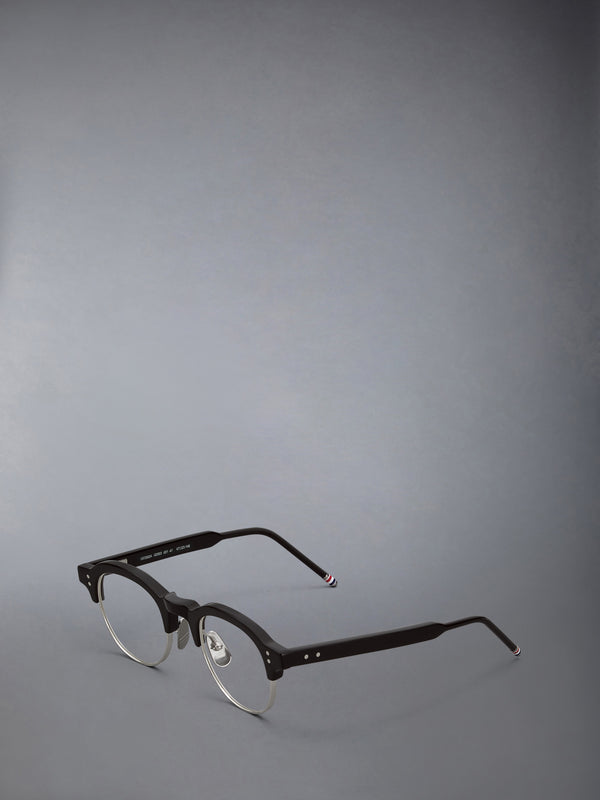 ACETATE AND TITANIUM OVAL EYEGLASSES - image 6