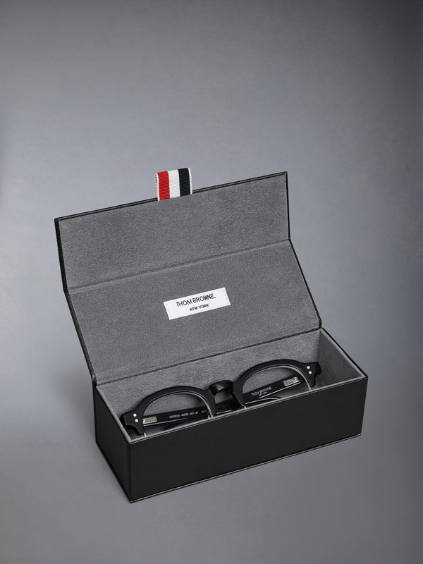 ACETATE AND TITANIUM OVAL EYEGLASSES - image 8