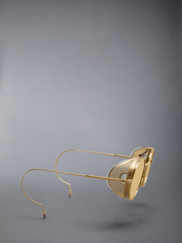 LIMITED EDITION ACETATE AND TITANIUM ROUND SUNGLASSES - image 4