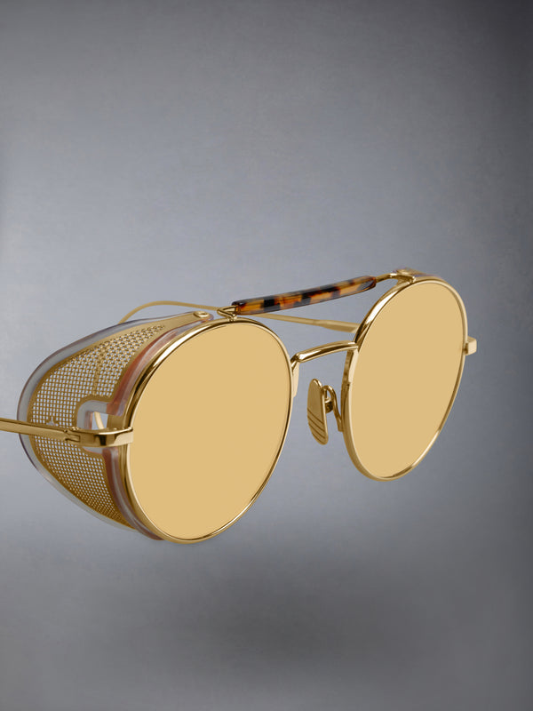 LIMITED EDITION ACETATE AND TITANIUM ROUND SUNGLASSES - image 5
