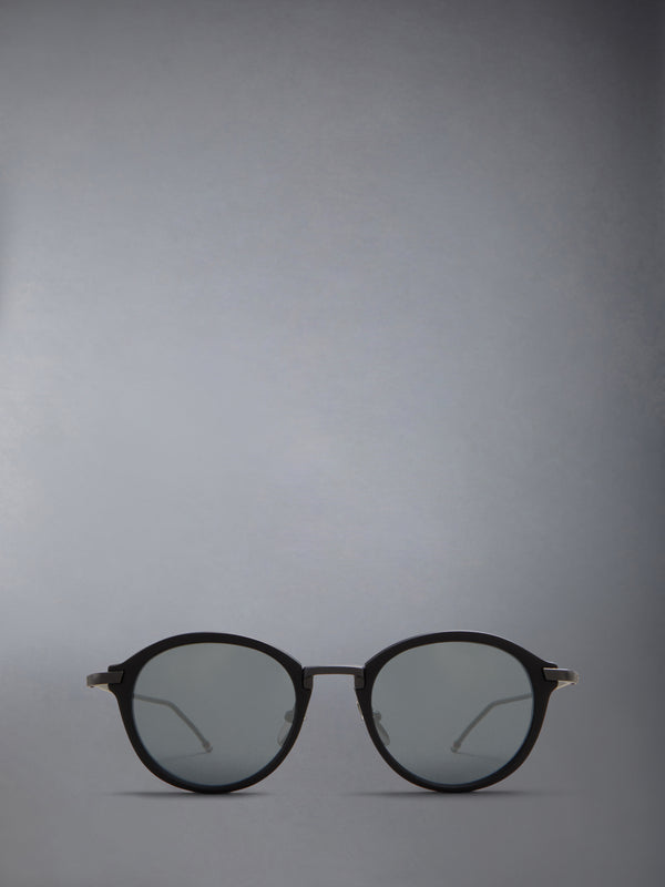 ACETATE AND TITANIUM ROUND SUNGLASSES - featured image