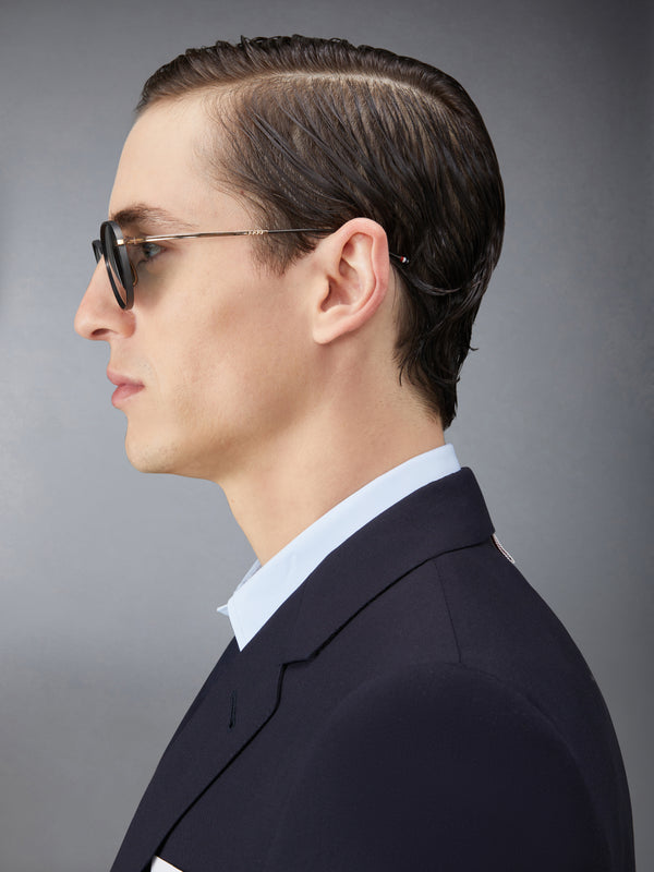 티타늄 라운드 선글라스 - image 3