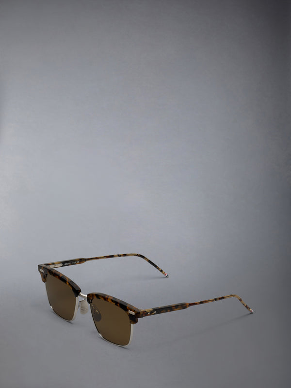 ACETATE AND TITANIUM RECTANGULAR SUNGLASSES - image 2