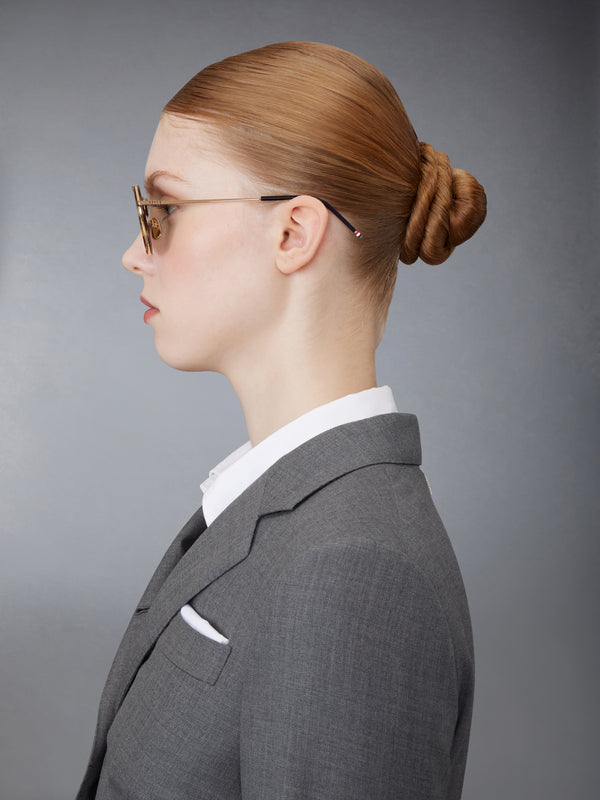 ACETATE AND TITANIUM AVIATOR SUNGLASSES - image 5