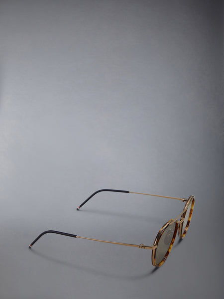 ACETATE AND TITANIUM AVIATOR SUNGLASSES