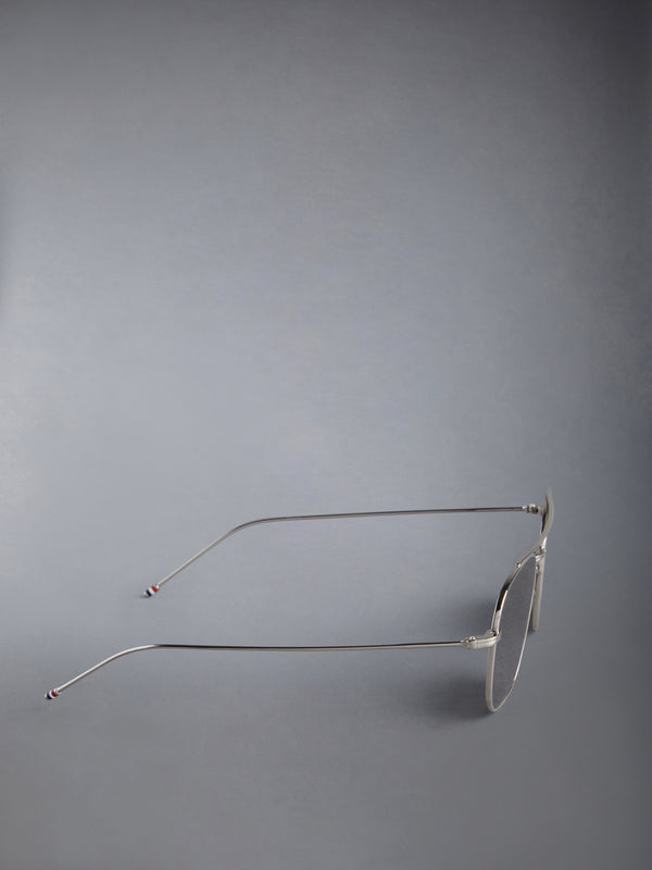 TITANIUM SQUARED AVIATOR SUNGLASSES - image 4