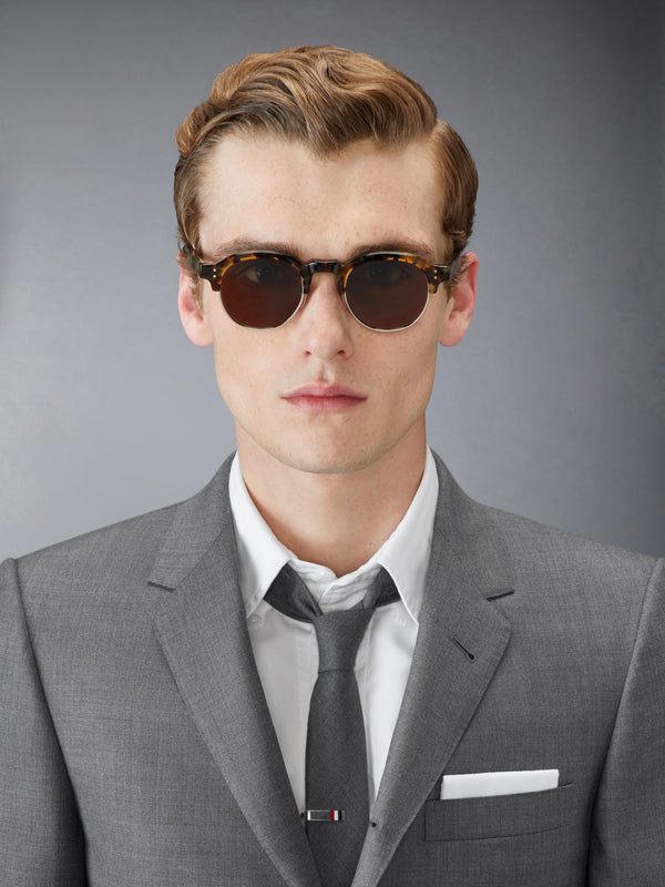 TOKYO TORTOISE AND 12K GOLD ACETATE AND TITANIUM OVAL SUNGLASSES - image 2