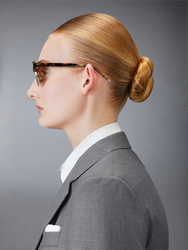 TOKYO TORTOISE AND 12K GOLD ACETATE AND TITANIUM OVAL SUNGLASSES - image 5