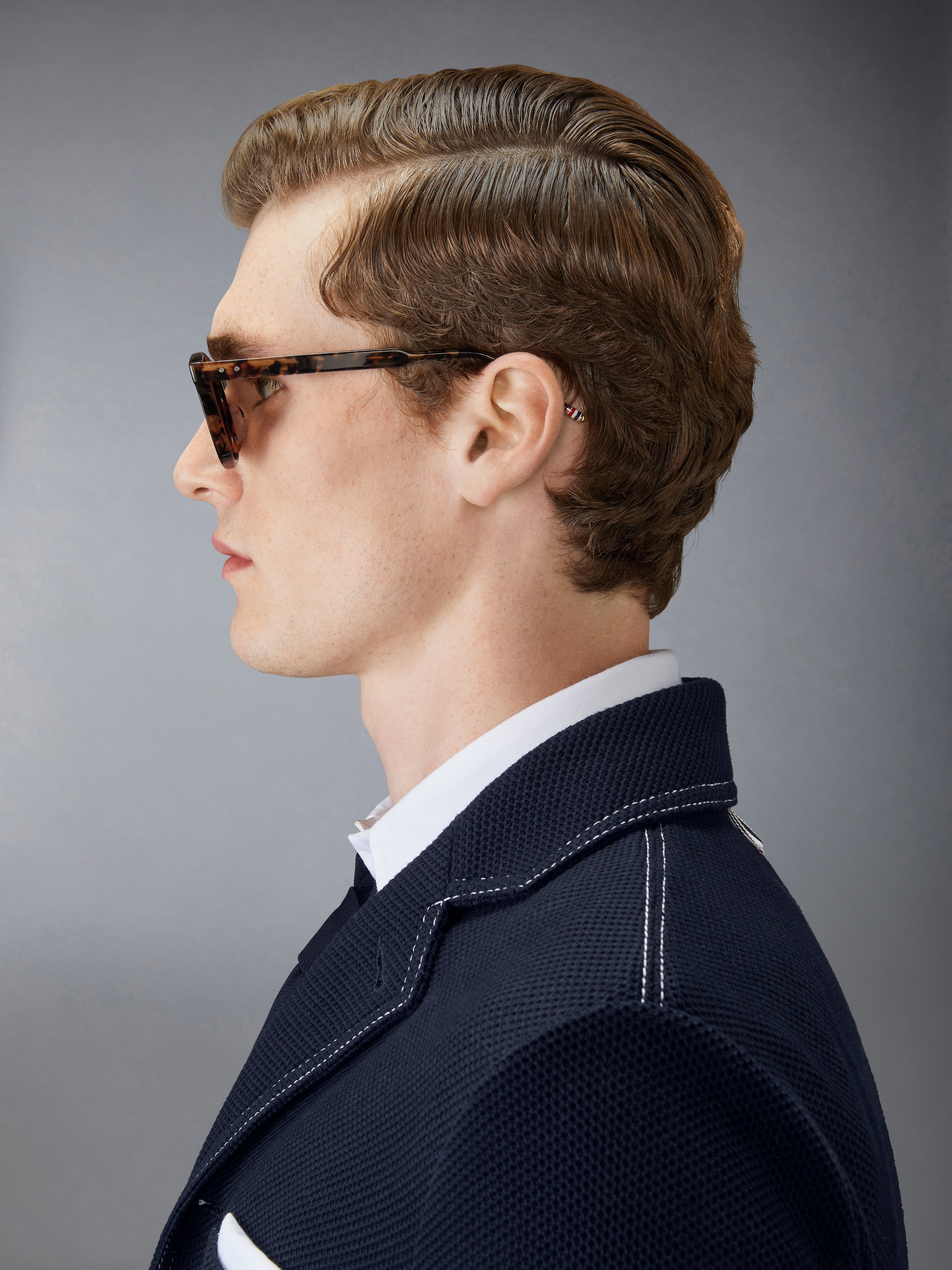 Tokyo Tortoise Acetate Rectangular Sunglasses | Thom Browne
