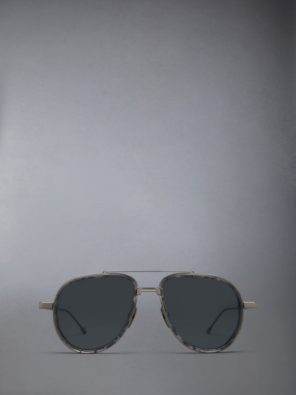 ACETATE AND TITANIUM AVIATOR SUNGLASSES - featured image