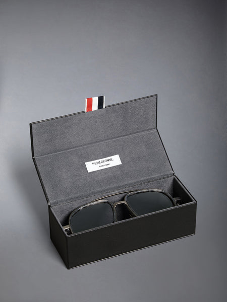 아세테이트 앤 티타늄 에비에이터 선글라스