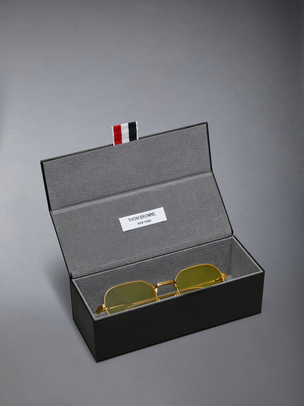 티타늄 렉텡귤러 선글라스 - image 4