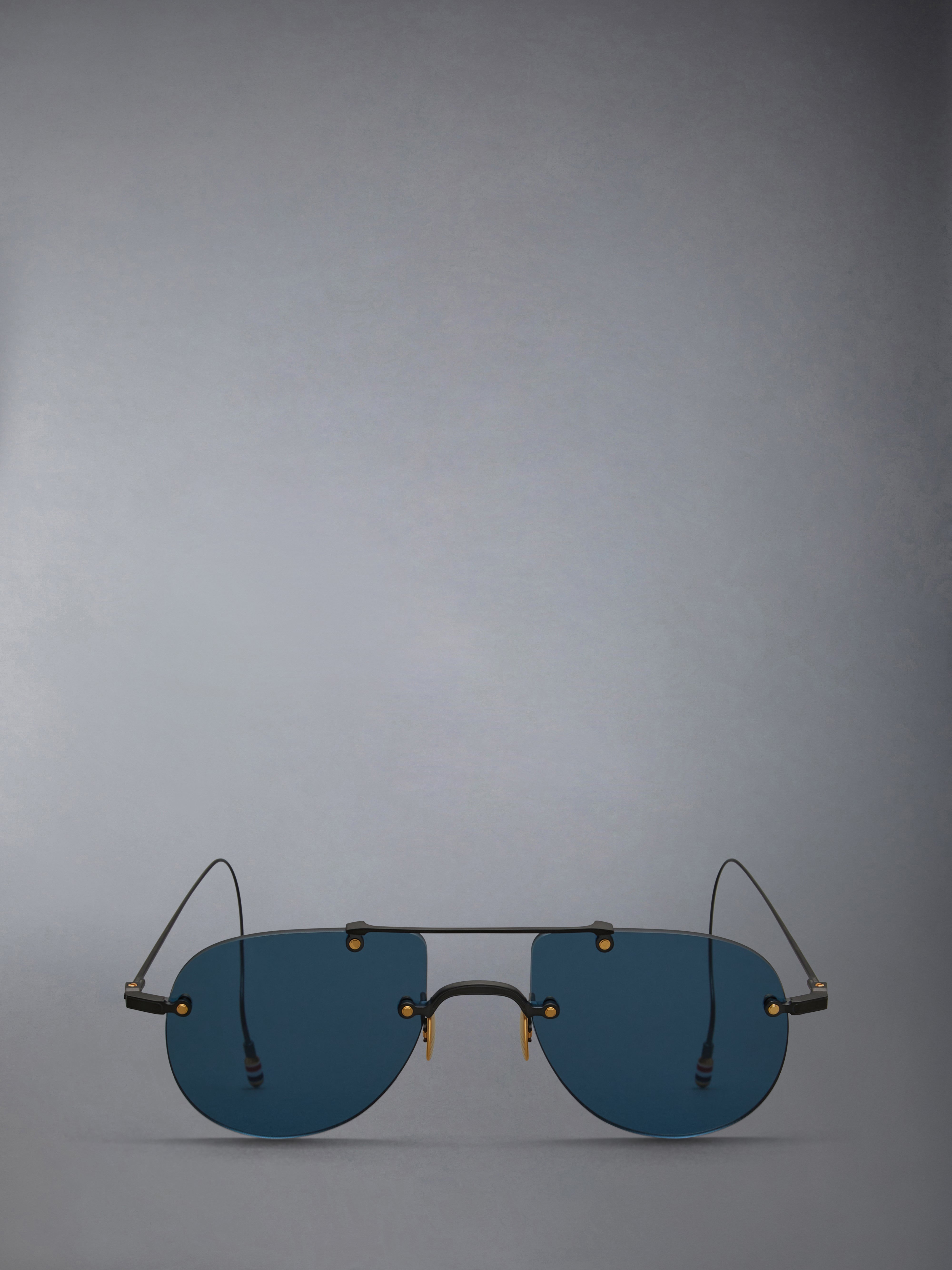 Titanium Rimless Aviator Sunglasses Thom Browne
