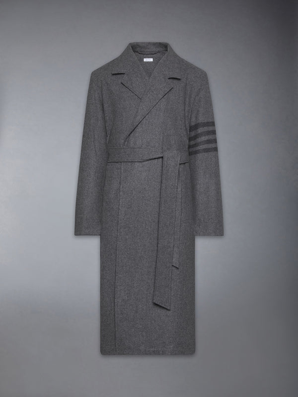 CASHMERE WOOL 4-BAR DRESSING GOWN - featured image