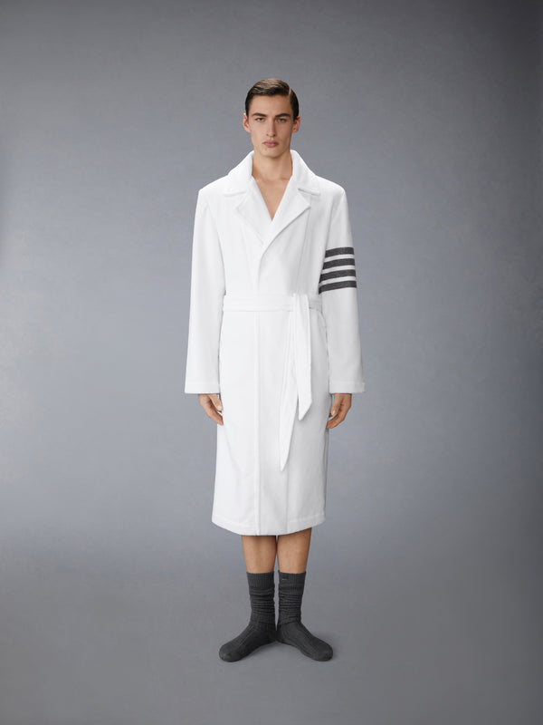 VELOUR 4-BAR TRENCH BATHROBE - image 4