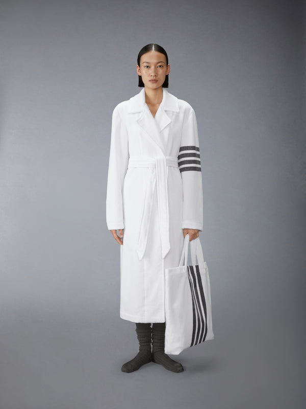 VELOUR 4-BAR TRENCH BATHROBE - image 7