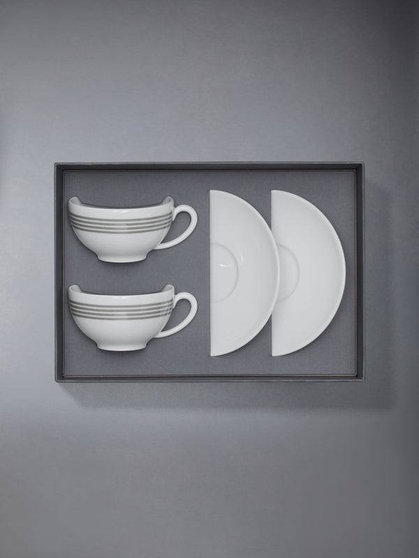 LIMOGES PORCELAIN 4-BAR HAVILAND TEA CUP SET - image 3