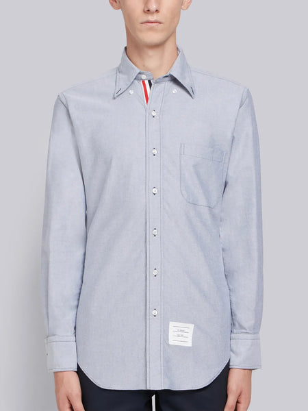 OXFORD SHIRT WITH GROSGRAIN PLACKET NAVY