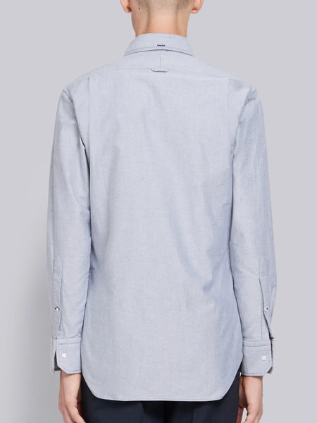 OXFORD SHIRT WITH GROSGRAIN PLACKET NAVY