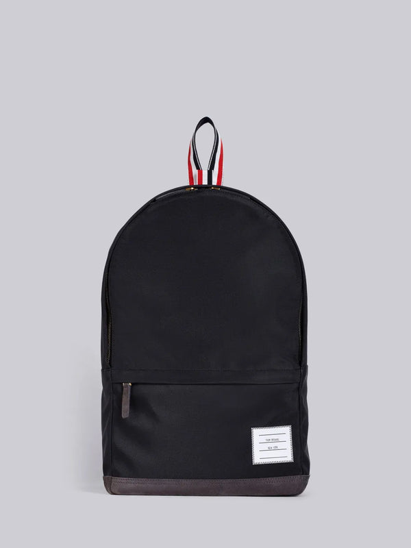 NYLON AND CALF SUEDE UNSTRUCTURED BACKPACK - featured image