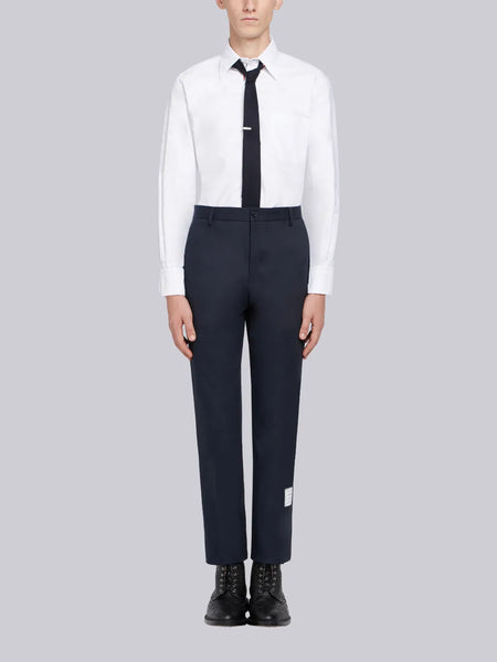 OXFORD SHIRT WITH GROSGRAIN PLACKET WHITE