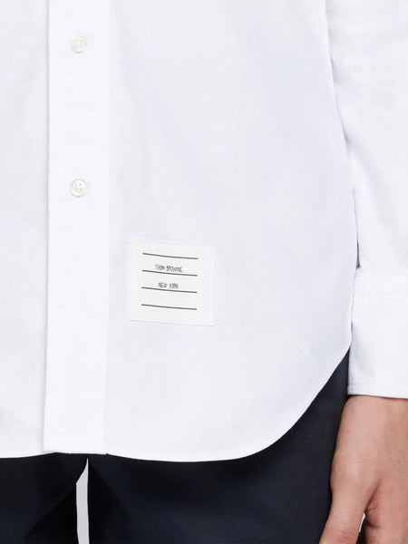 OXFORD SHIRT WITH GROSGRAIN PLACKET WHITE