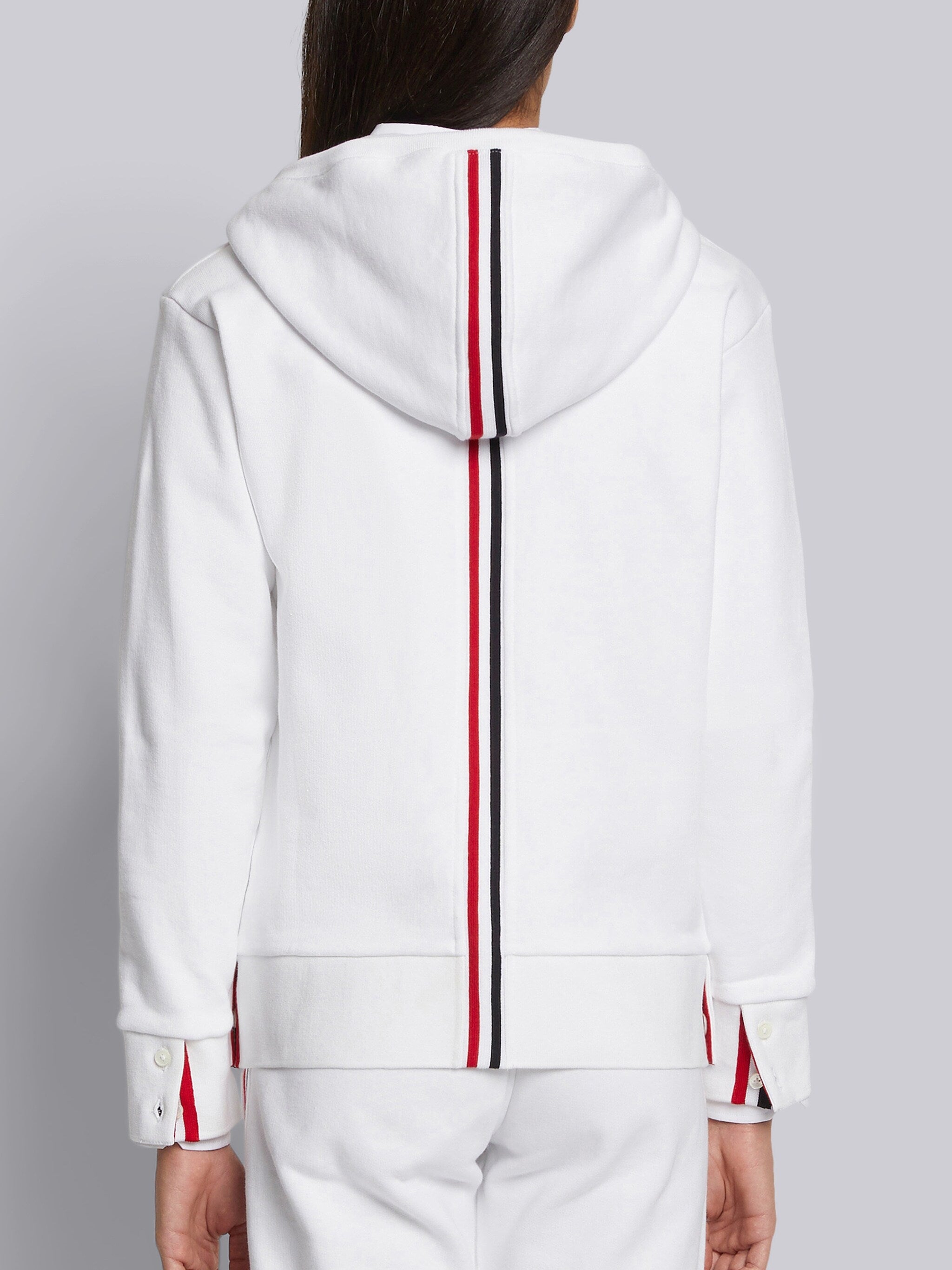 ★THOM BROWNE★RWBタップループバックフードジップアップ ☆THOM BROWNE☆RWBタップループバックフードジップアップ