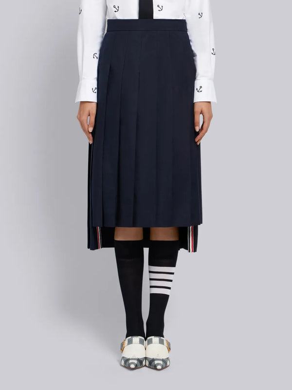 SCHOOL UNIFORM PLAIN WEAVE CLASSIC MIDI PLEATED SKIRT - featured image