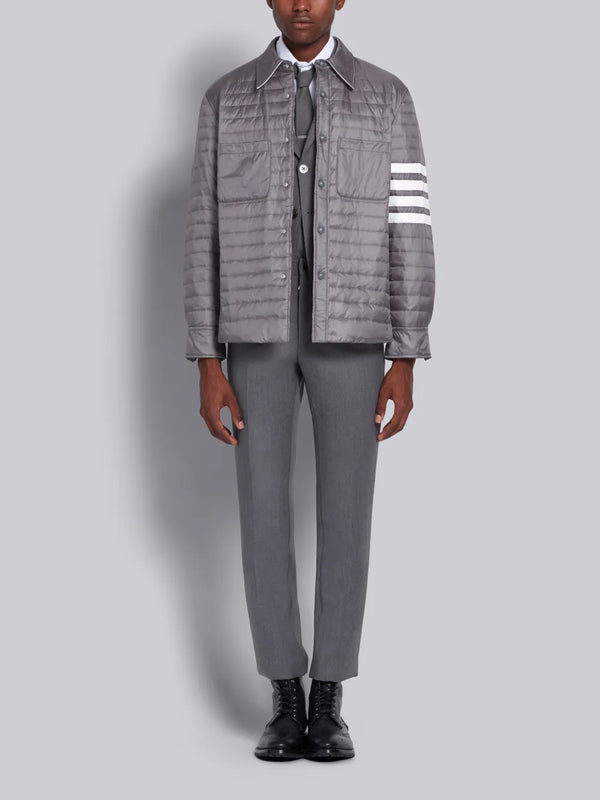 Medium Grey Down Fill 4-Bar Shirt Jacket - image 4