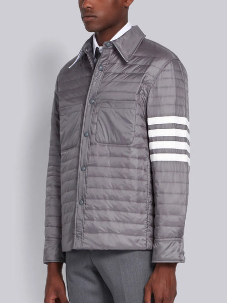 Medium Grey Down Fill 4-Bar Shirt Jacket MED GREY