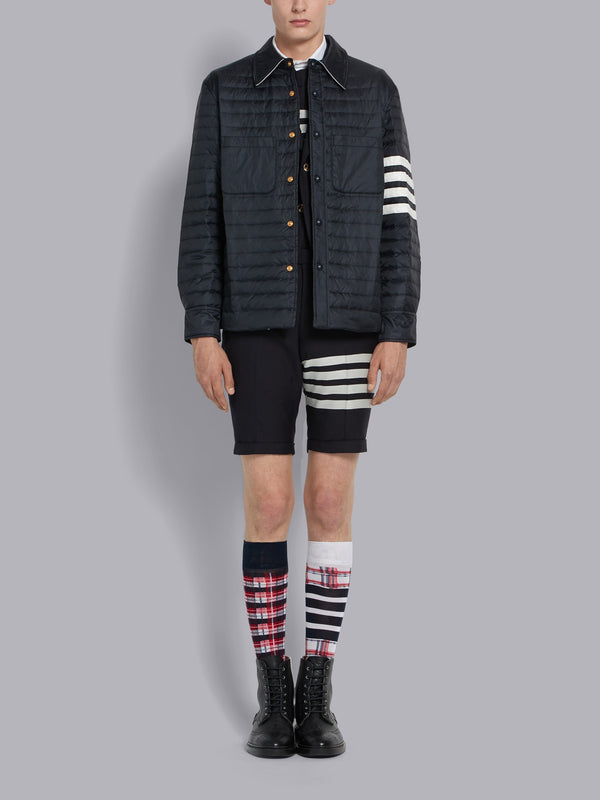 Navy Down Fill 4-Bar Shirt Jacket - image 4