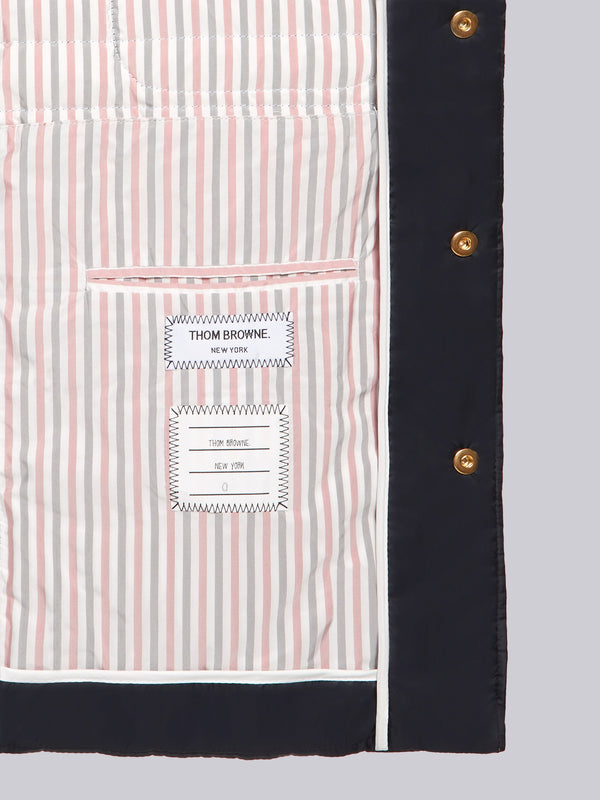 Navy Down Fill 4-Bar Shirt Jacket - image 5