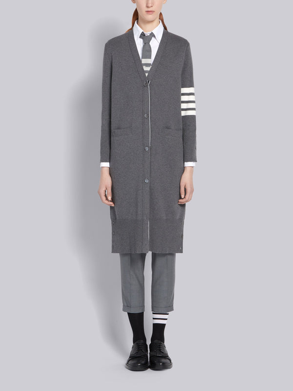 コットンクレープ ミラノステッチ 4BAR ロングカーディガン - featured image
