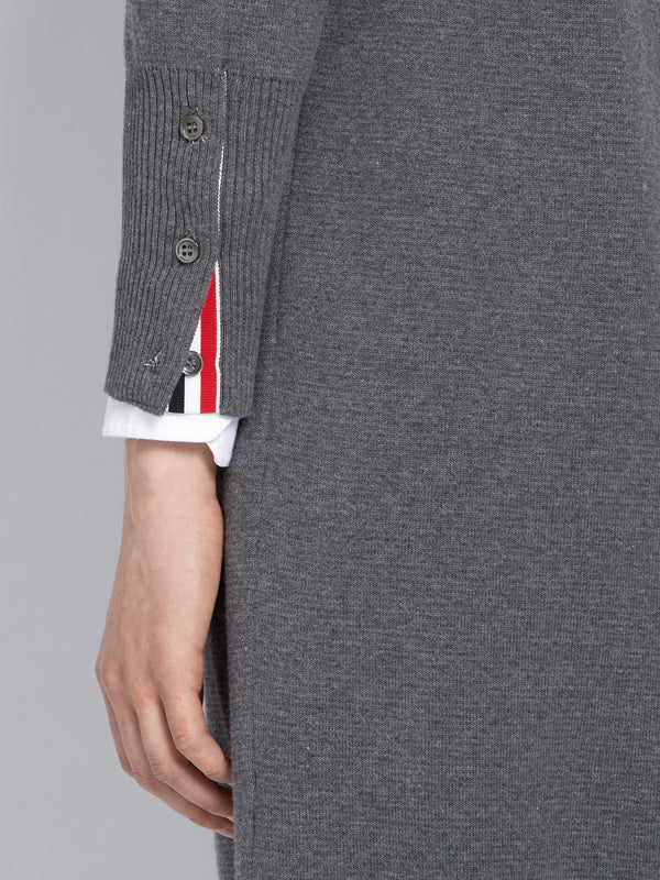 コットンクレープ ミラノステッチ 4BAR ロングカーディガン - image 5