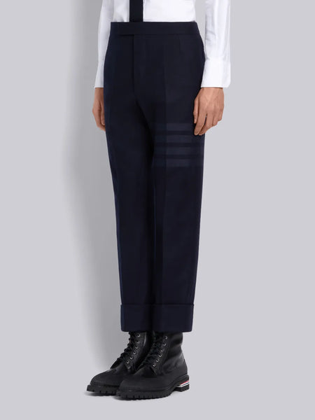 FLANNEL 4-BAR CLASSIC TROUSERS NAVY