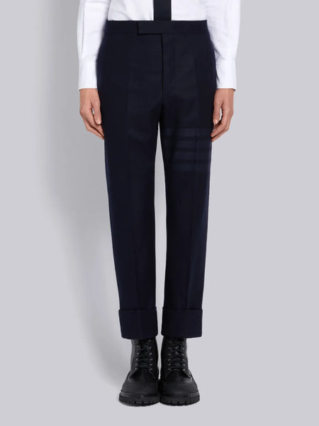 FLANNEL 4-BAR CLASSIC TROUSERS NAVY