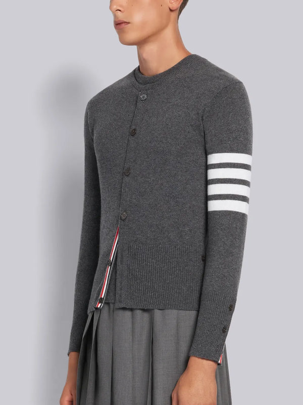 CASHMERE 4-BAR CREW NECK CARDIGAN - image 2
