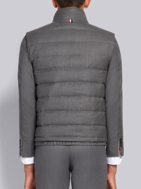 MEDIUM GREY DOWN FILLED SUPER 120S TWILL SKI VEST - image 5