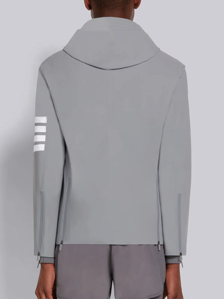 TOKIO 4-BAR COMPRESSION HOODED SPORTCOAT LT GREY