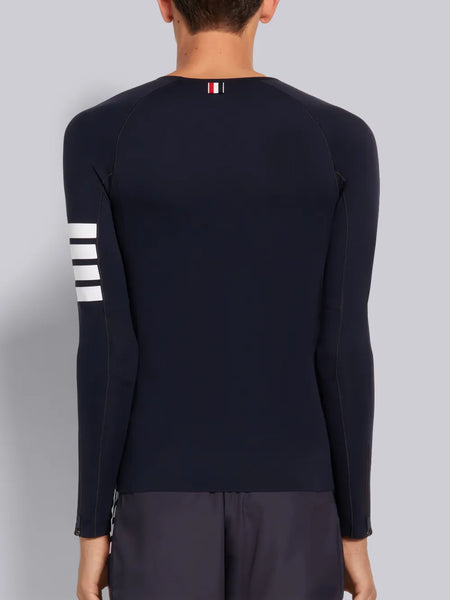 INTERLOCK 4-BAR COMPRESSION LONG SLEEVE TEE NAVY