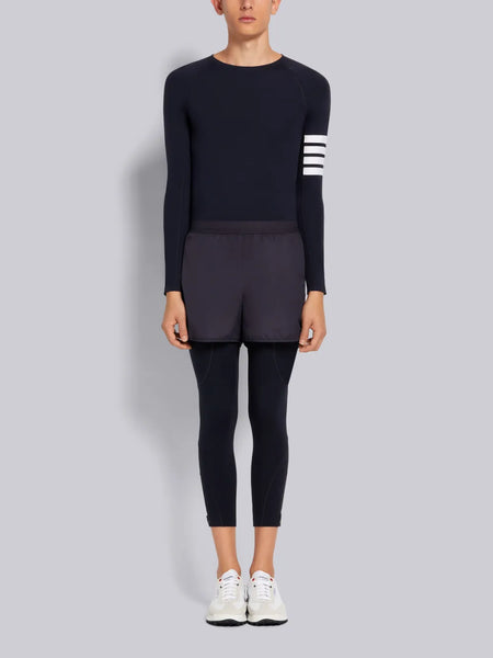 INTERLOCK 4-BAR COMPRESSION LONG SLEEVE TEE NAVY