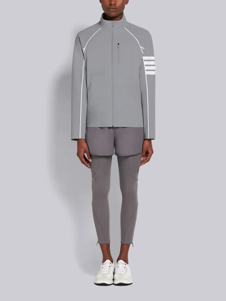 TOKIO 4-BAR COMPRESSION ZIP UP JACKET LT GREY