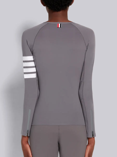 INTERLOCK 4-BAR COMPRESSION TEE MED GREY