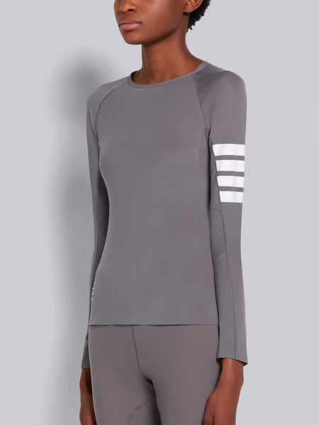 INTERLOCK 4-BAR COMPRESSION TEE MED GREY
