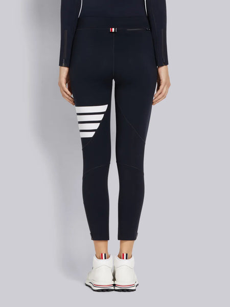 POLYAMIDE STRETCH INTERLOCK 4-BAR COMPRESSION TIGHTS NAVY