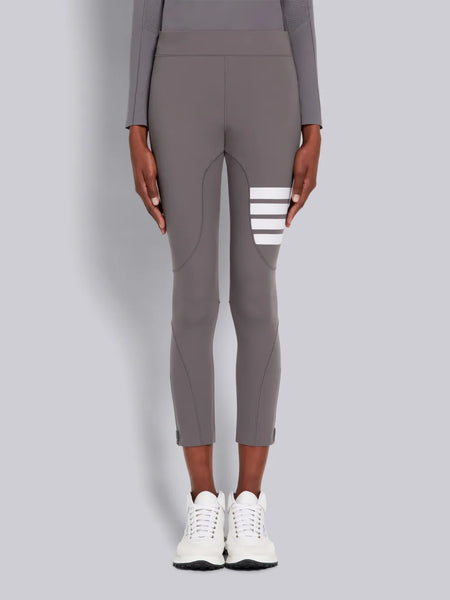 POLYAMIDE STRETCH INTERLOCK 4-BAR COMPRESSION TIGHTS MED GREY