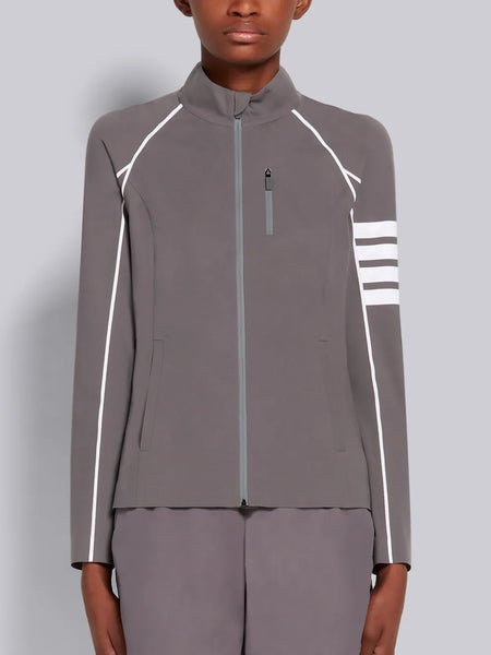 4-BAR COMPRESSION  ZIP UP JACKET MED GREY