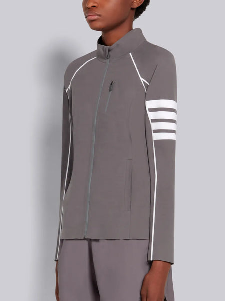 4-BAR COMPRESSION  ZIP UP JACKET MED GREY